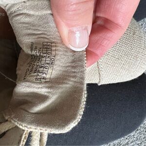 Toms Cork Heel Tan Upper Lace Up Wedge Heel Booties.  2 3/4” heel; size 5 1/2.